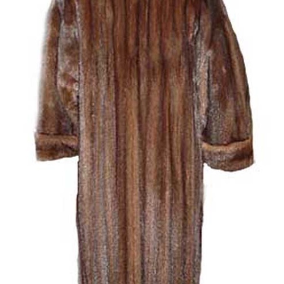 MINK COAT, CHRISTIAN DIOR, MADE IN FRANCE, MISSES 10, MAHOGANY BROWN, MAXI LENGT - Picture 3 of 16